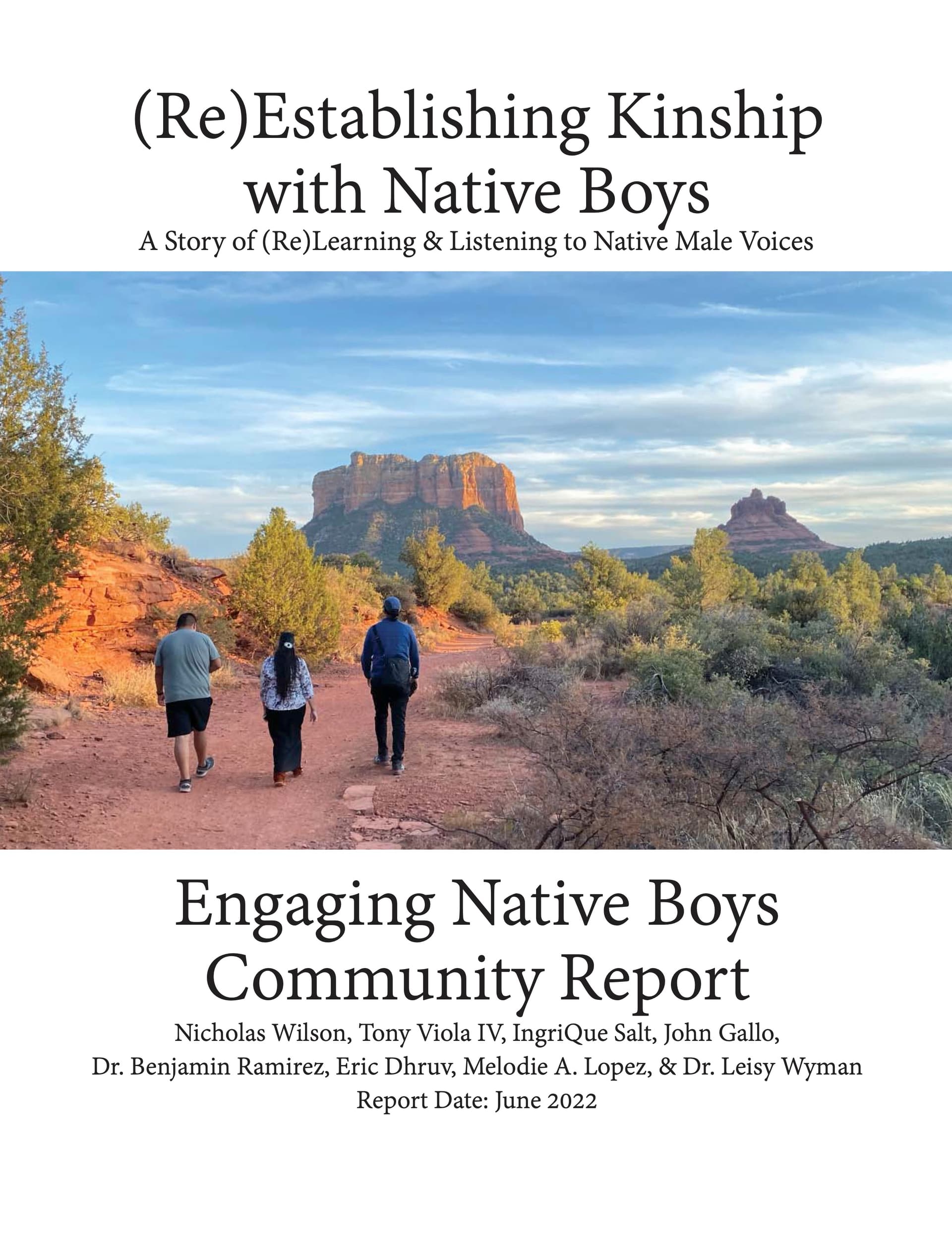 (Re)Establishing Kinship with Native Boys community report cover